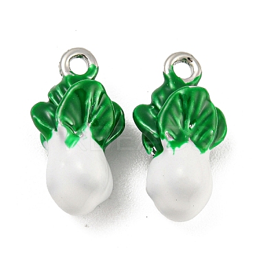 Brass Enamel Pendants KK-P258-17C-G-1