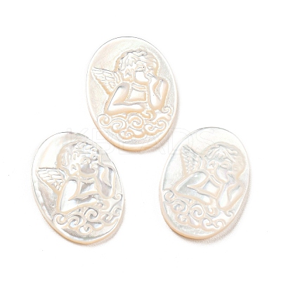 Natural Sea Shell Cabochons SHEL-D079-22-1