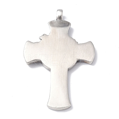 304 Stainless Steel Big Pendants STAS-C065-05AS-1