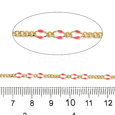 Brass Enamel Figaro Chains CHC-L053-09G-06-1