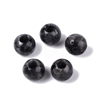 Natural Larvikite European Beads G-Q607-02T-1