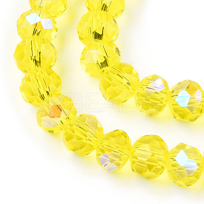 Electroplate Glass Beads Strands EGLA-A044-T6mm-L29-1