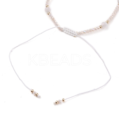 Adjustable Nylon Cord Braided Bead Bracelet BJEW-JB05683-05-1