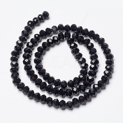 Opaque Solid Color Glass Beads Strands EGLA-A034-P4mm-D18-1