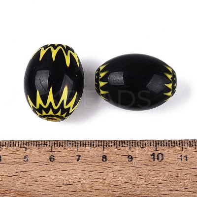 Handmade Millefiori Glass Barrel Beads LA-N002-23C-1