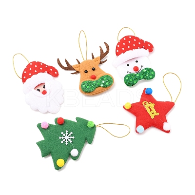 10Pcs 5 Styles Cloth Pendant Decorations FIND-FS0003-28-1
