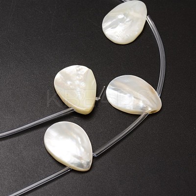 Natural Trochid Shell/Trochus Shell Beads Strands SSHEL-K009-12-1