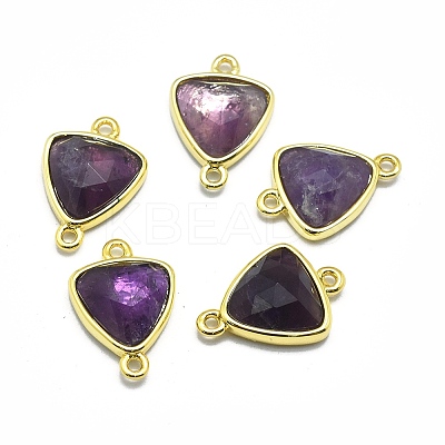 Natural Amethyst Links connectors G-O177-16G-G-1