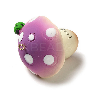 Mushroom Resin Big Pendants CRES-B013-A02-1