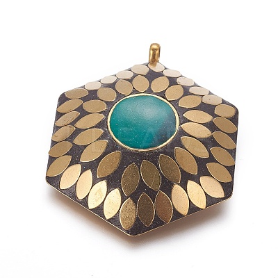 Polymer Clay Big Pendants IPDL-F027-13-1