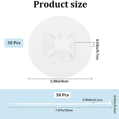 ABS Plastic Self-Adhesive Furniture Straps AJEW-WH20022-17-1