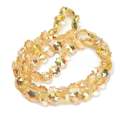 Electroplate Transparent Glass Beads EGLA-H112-04HP-01-1