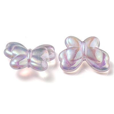 UV Plating Luminous Transparent Acrylic Beads OACR-P010-11D-1