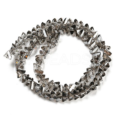 Electroplate Transparent Glass Beads Strands X-EGLA-P052-02A-PL03-1