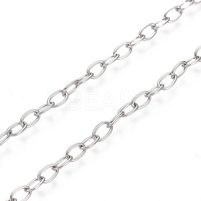 Tarnish Resistant 304 Stainless Steel Cable Chains CHS-L024-013A-1