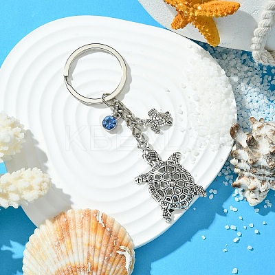 Alloy Rhinestone Keychain KEYC-YW00072-1