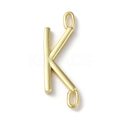 Rack Plating Brass Connector Charms KK-P245-07G-K-1