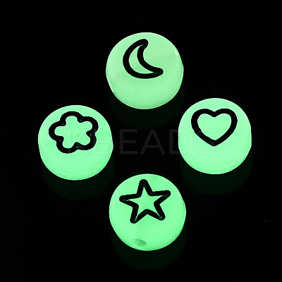 Luminous Acrylic Beads LACR-N001-003-1