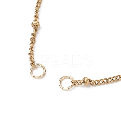 304 Stainless Steel Satellite Chain Slider Bracelet Making AJEW-JB01554-02-1