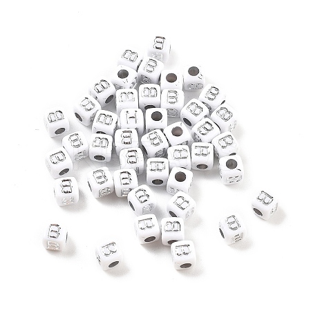 Opaque Acrylic Beads OACR-D282-06B-1