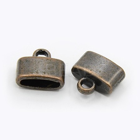 Tibetan Style Alloy Cord Ends TIBEP-LF9848YKG-R-FF-1