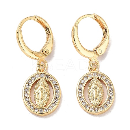Real 18K Gold Plated Brass Dangle Leverback Earrings EJEW-L269-024G-01-1