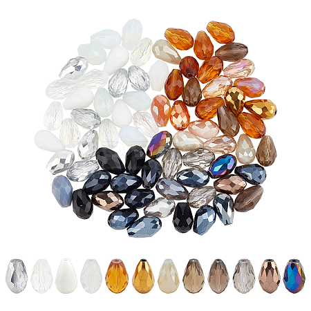 3Bags 3 Colors  Transparent Glass Beads  Segmented Multi-Color Beads GLAA-PH0003-36A-1