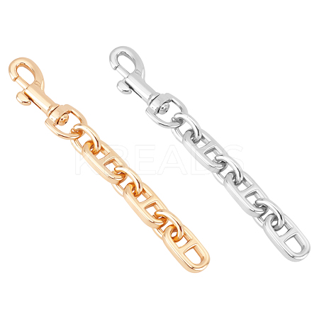 2Pcs 2 Colors Alloy Bag Extender Chains FIND-PH0002-83-1