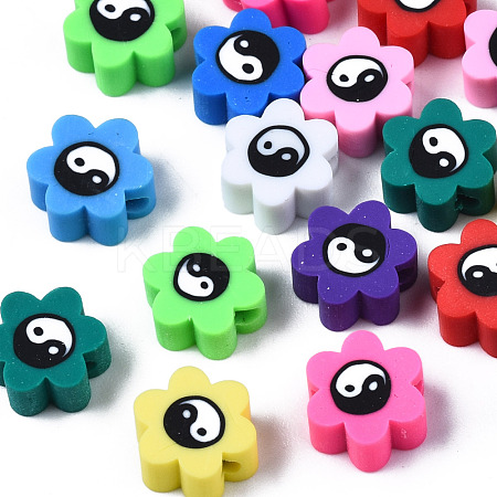 Handmade Polymer Clay Beads CLAY-N008-027-1