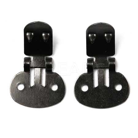 Iron Flat Blank Shoe Clips IFIN-WH0072-01A-B-1
