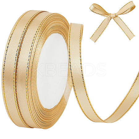 Gold Edged Polyester Ribbon OCOR-WH20018-12A-05-1