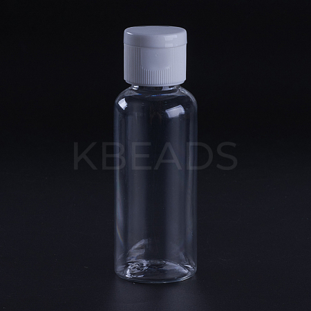 50ml Transparent PET Plastic Flip Top Cap Bottles MRMJ-WH0009-05-1