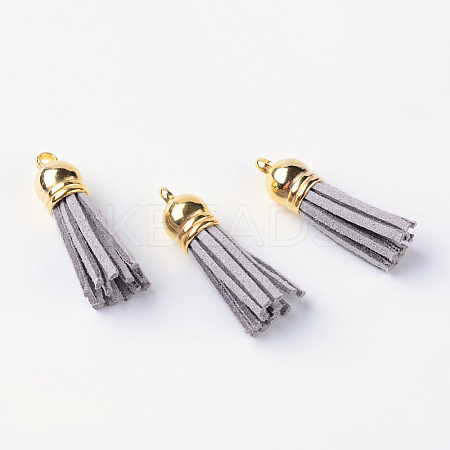 Faux Suede Tassel Pendant Decorations FIND-T002-B03-1