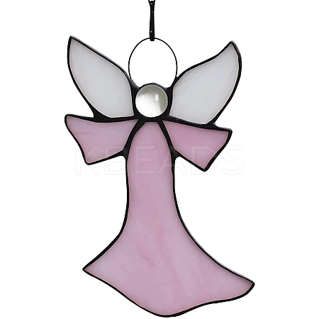 Angel Stained Acrylic Window Planel with Chain STGL-PW0001-24B-1