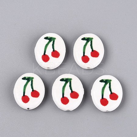 Handmade Porcelain Beads PORC-Q005-12A-1