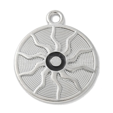 Alloy with Enamel Pendants PALLOY-D290-10P-1