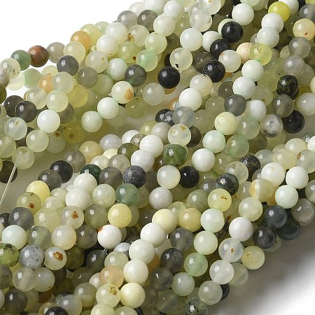 Natural New Jade Beads Strands X-G-F591-16-6MM-1
