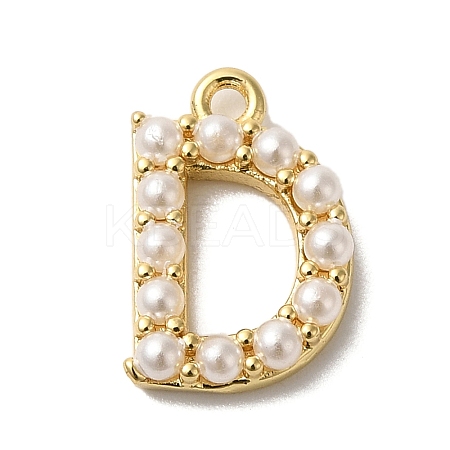 Plastic Imitation Pearl Pendants KK-P230-17G-D-1