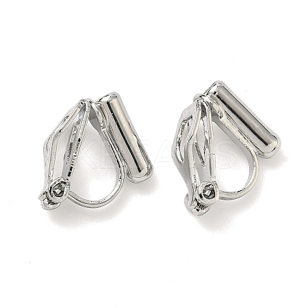Brass Clip-on Earring Findings KK-A281-30P-1