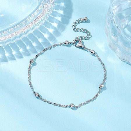 304 Stainless Steel Curb Chains Bracelets BJEW-JB11506-1