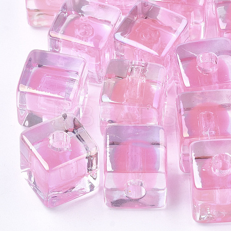 Transparent Acrylic Beads TACR-S148-08A-1