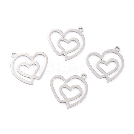 Non-Tarnish 201 Stainless Steel Pendants LS-STAS-K003-03P-1