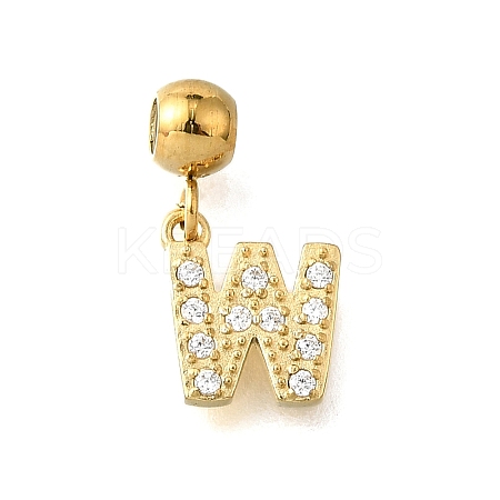 304 Stainless Steel Rhinstone Pendant STAS-H202-50G-W-1