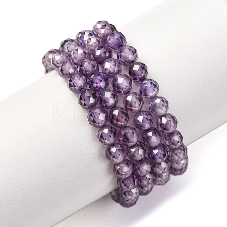 Cubic Zirconia Beads Strands G-G792-47-06C-1