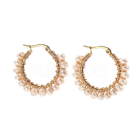 304 Stainless Steel Hoop Earrings EJEW-JE04202-01-1