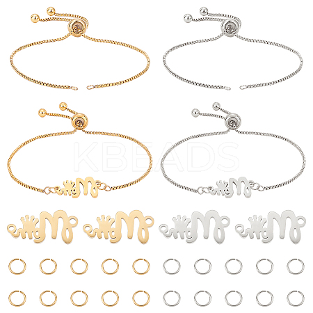 DIY Word Mom Link Slider Bracelet Making Kit DIY-UN0003-70-1