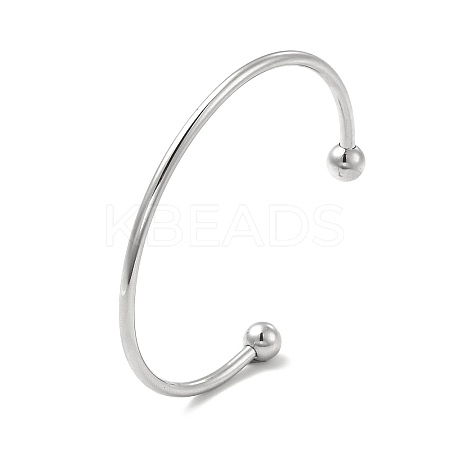 Tarnish Resistant Classic 201 Stainless Steel Cuff Bangles for Women BJEW-P289-01P-1