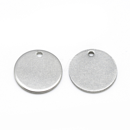 Tarnish Resistant 201 Stainless Steel Stamping Blank Tag Charms STAS-Q213-02-15mm-1
