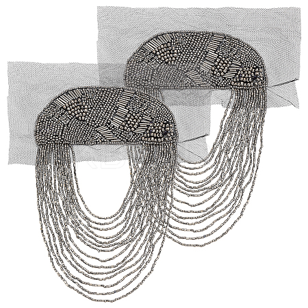 2Pcs Fashionable Tassel Epaulettes FIND-FG0003-24A-1