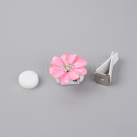 Zinc Alloy with Rhinestones Car Perfume Decoration Set LS-DIY-TAC0011-03C-1